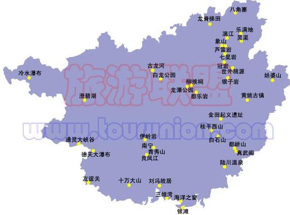 中国旅游景点大全分布图